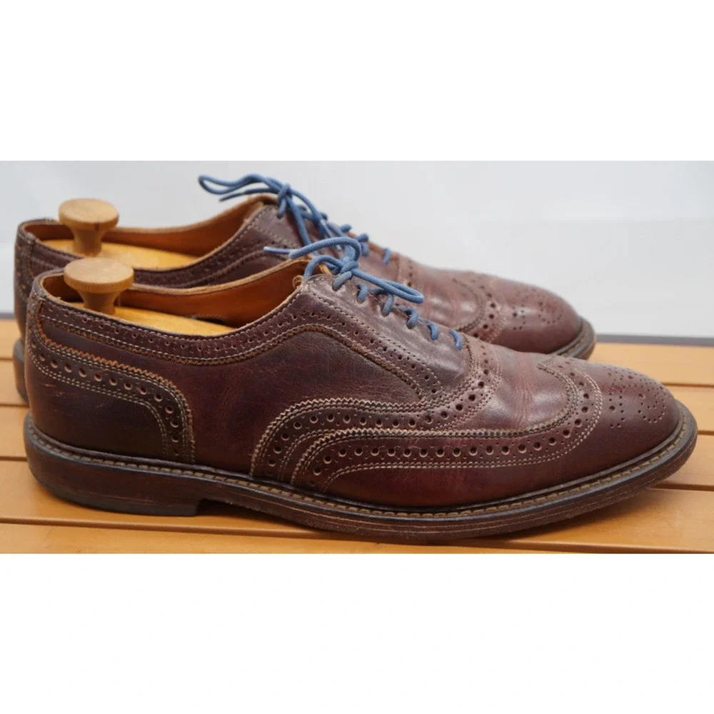 Allen Edmonds MCTAVISH Wingtip Chestnut Brown Shoes Size 10.5 (E Wide)